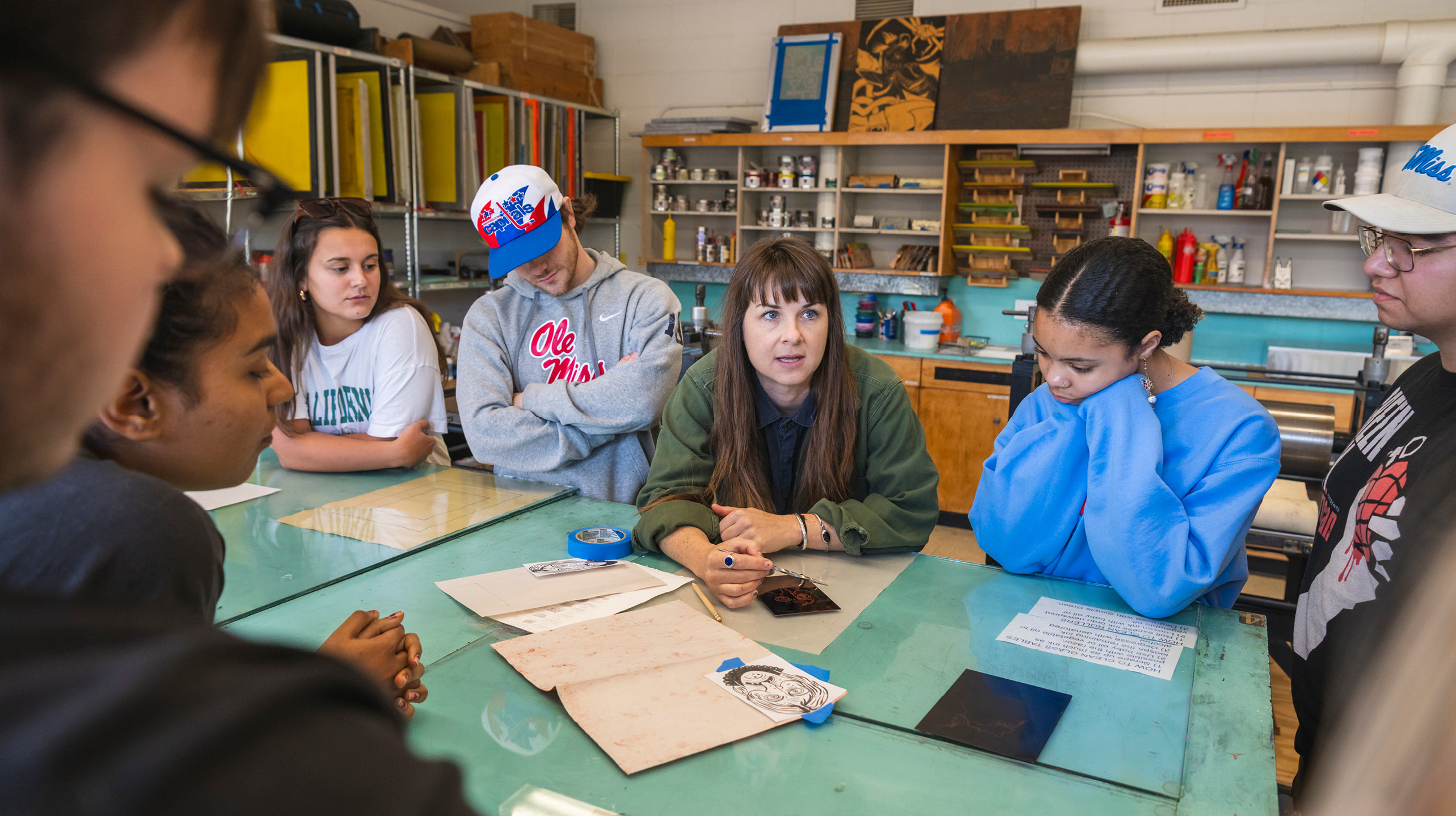 professor with students 