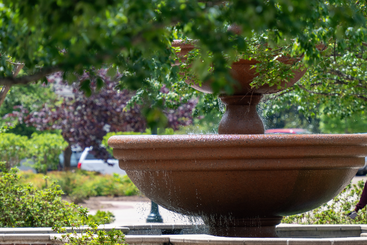 Phi Mu Fountain on Ole Miss campus
