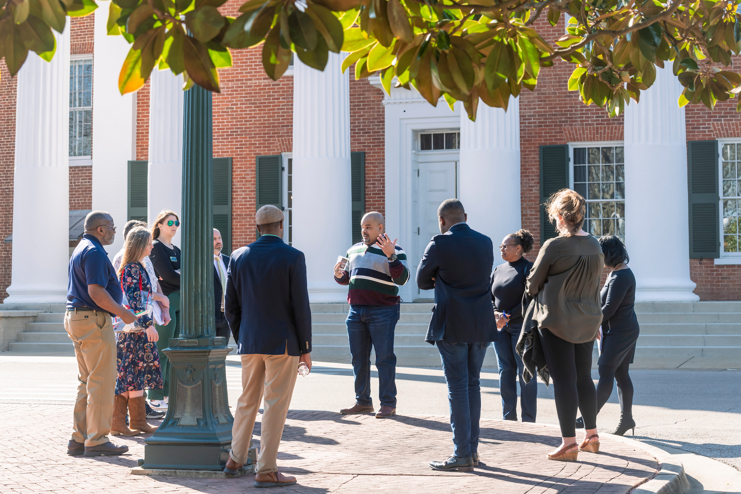 Visitors on campus