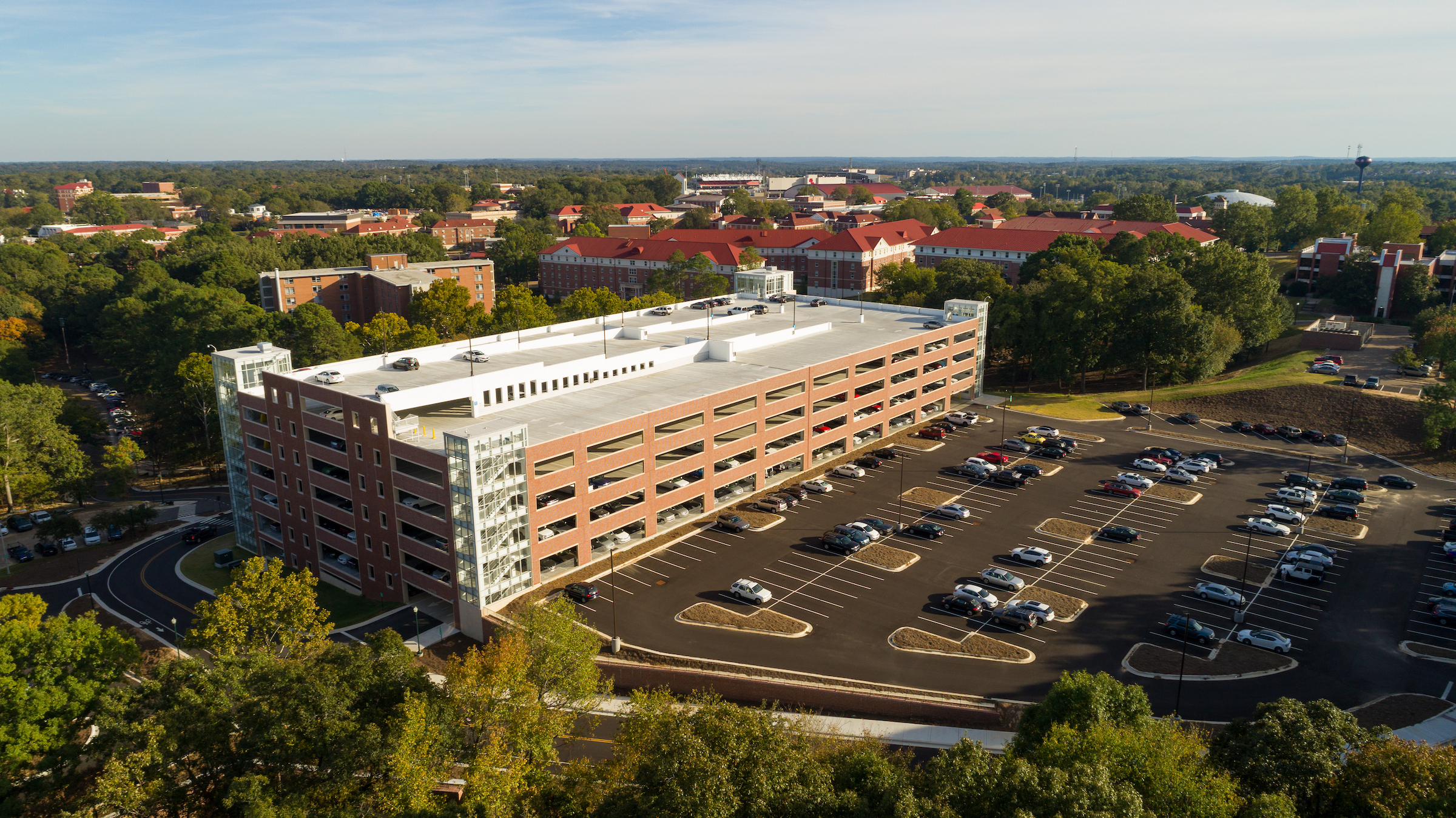 Parking Garage and Parking Lot