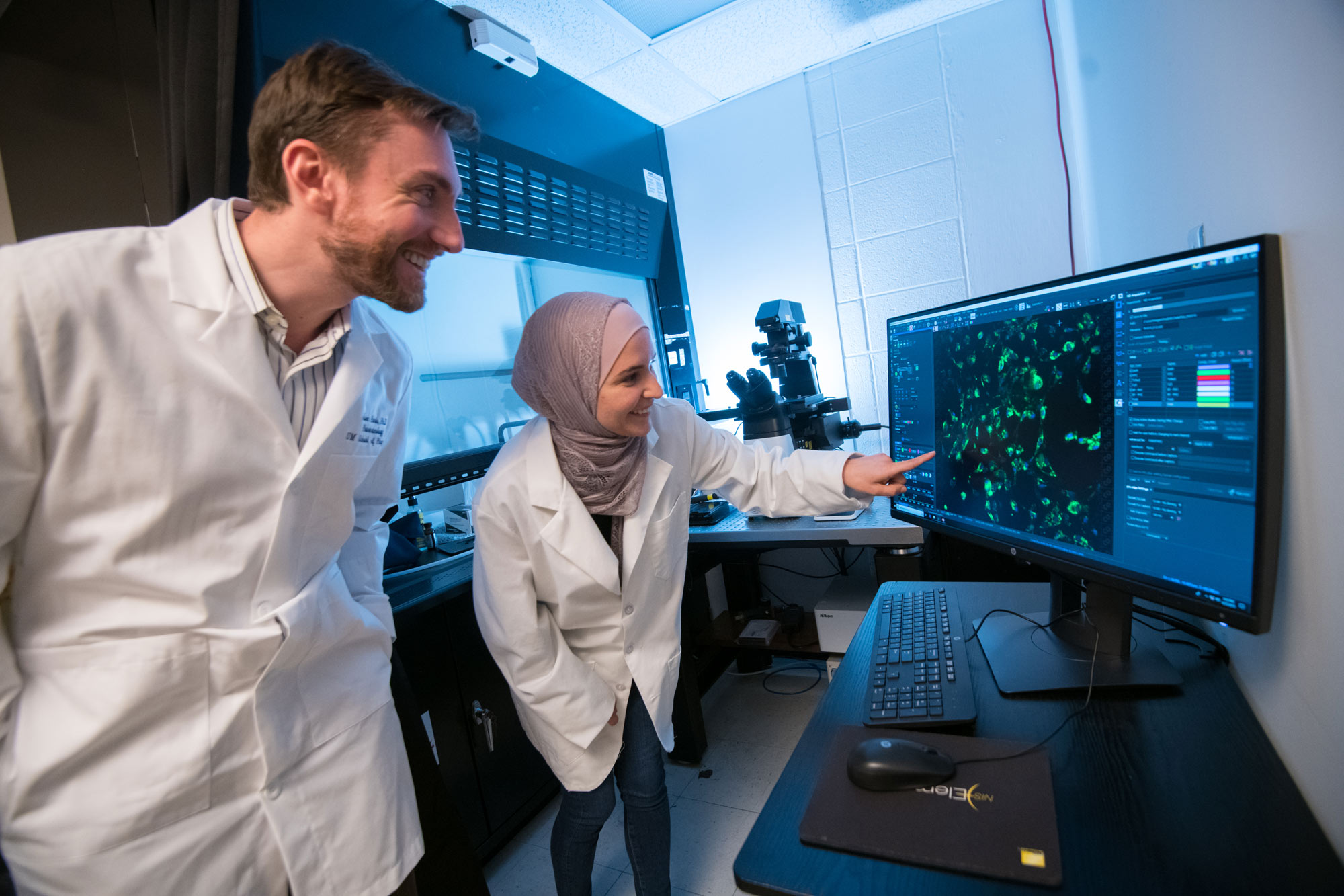 Student Researching in Lab