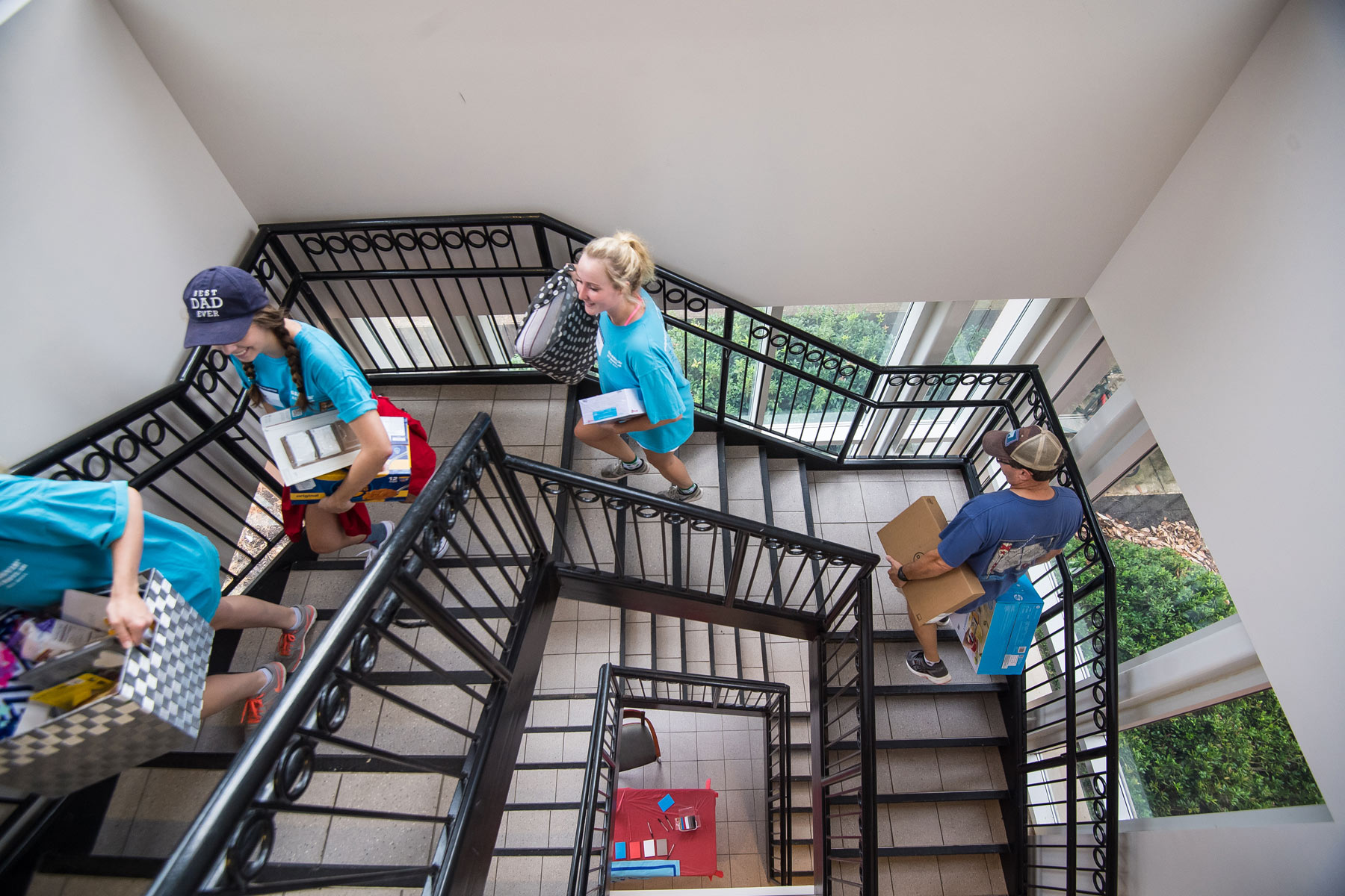 Students on Staircase