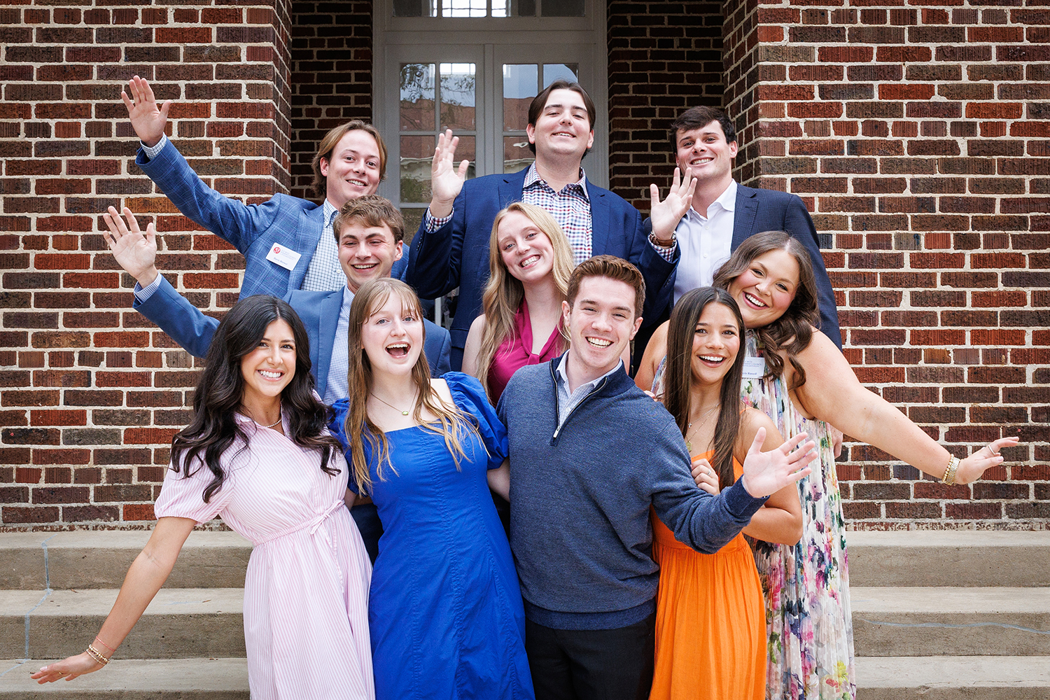 image of students on the steps 