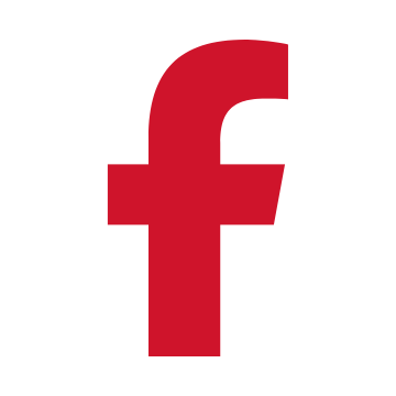Facebook icon in red