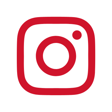 Instagram icon in red