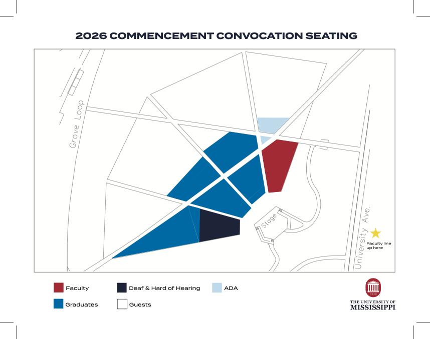 Convocation seating chart
