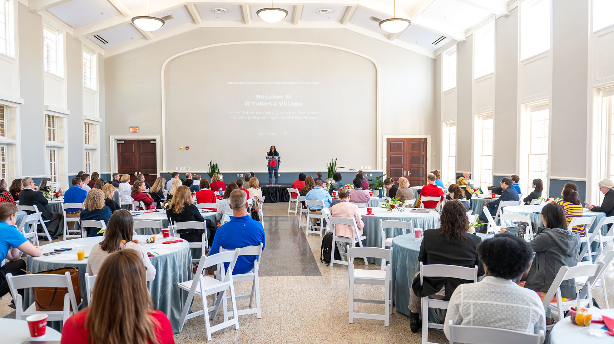 The Schoool of Applied Sciences hosts a retirement reception in the Johnson Commons East Ballroom.