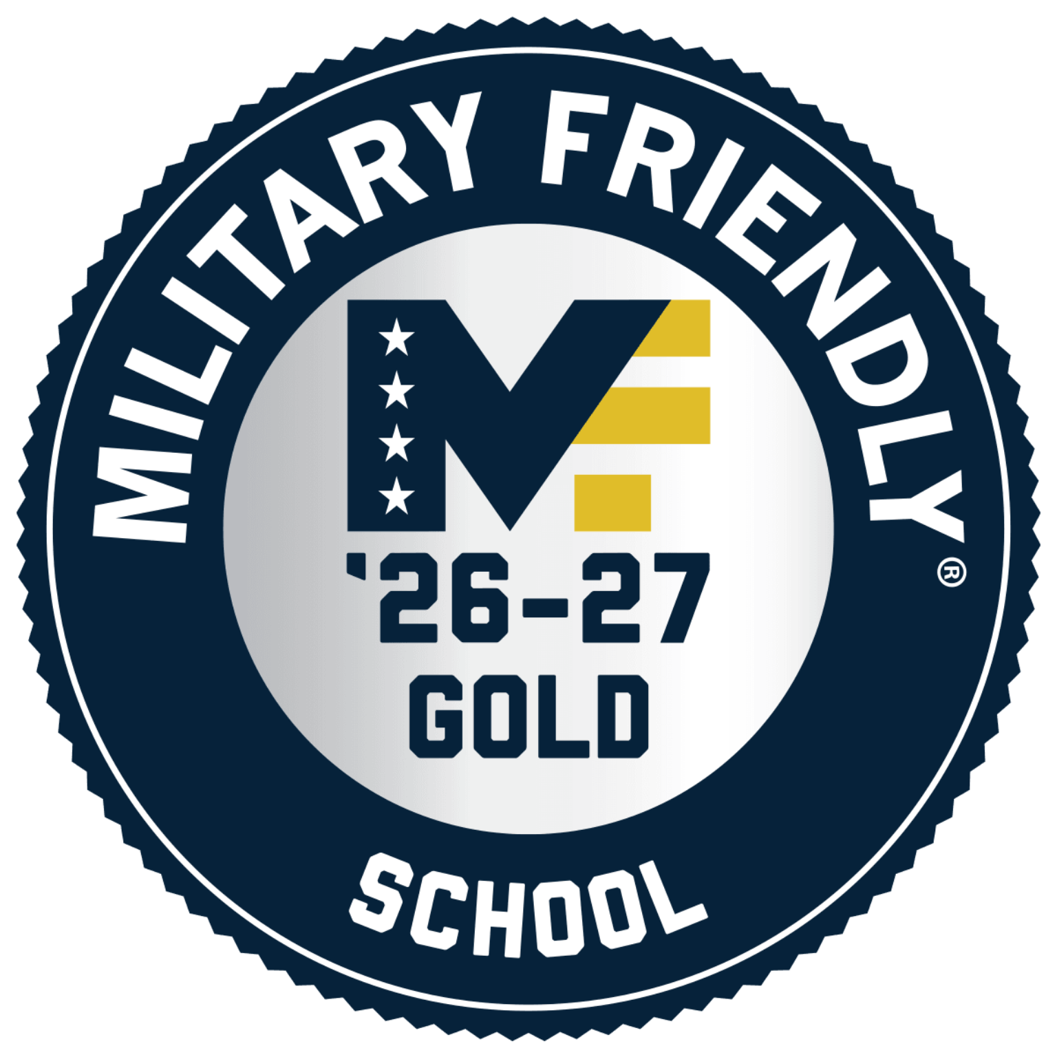 Military Friendly verified school badge
