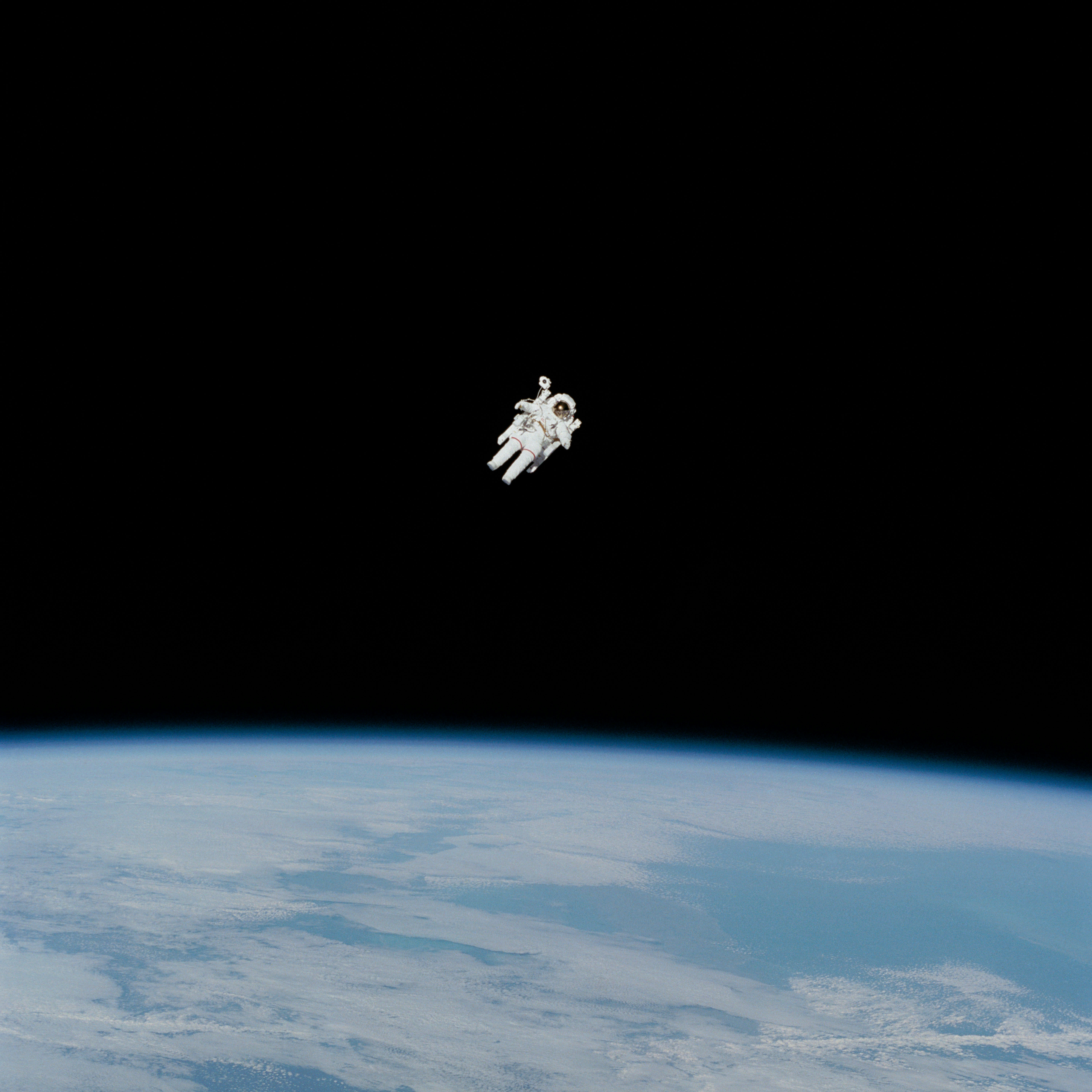 astronaut floating in space