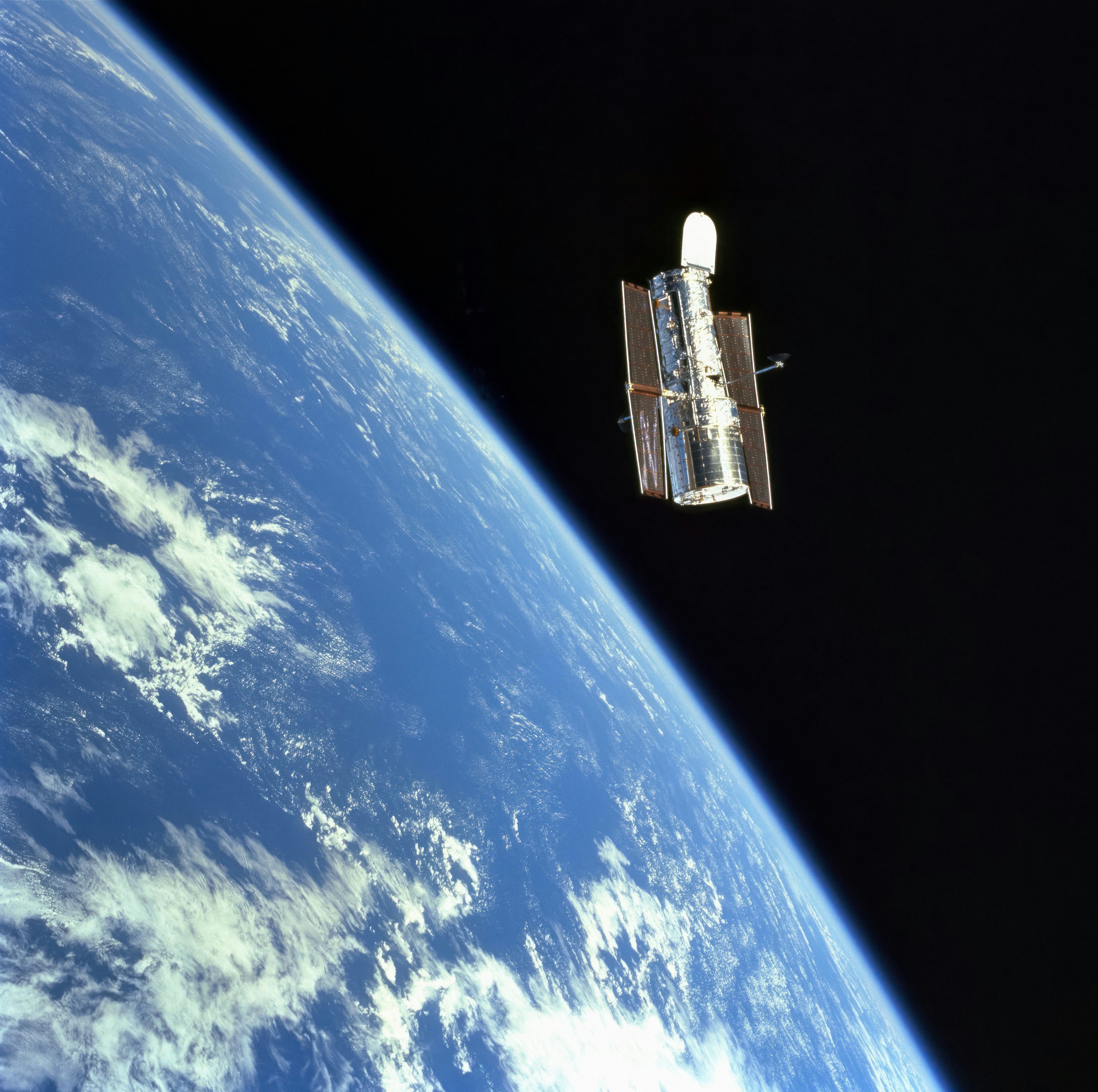 Hubble Telescope in space