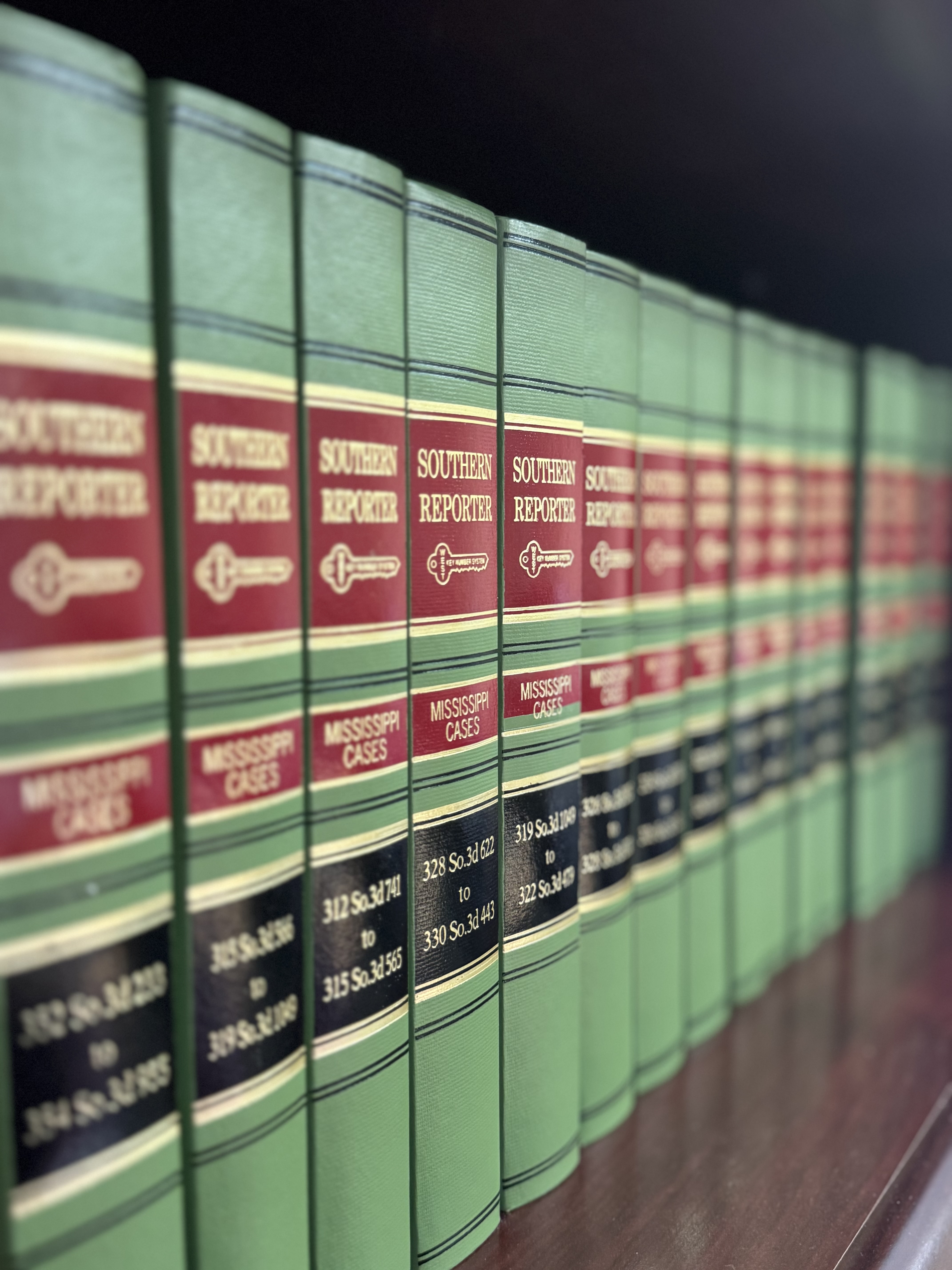 The Mississippi Code books on a shelf