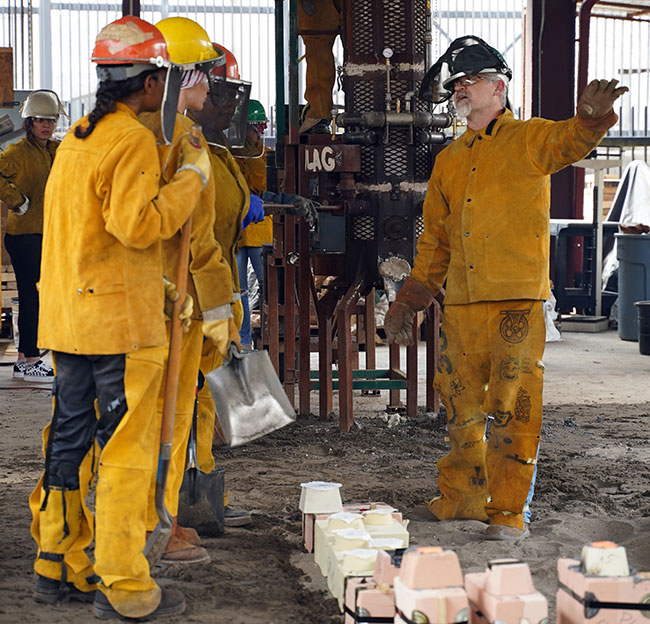 Durant at iron pour