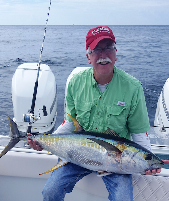 Dr. Glenn Parsons with a tuna.