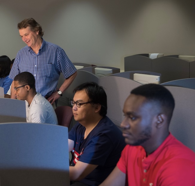 Mississippi Experimental Research Laboratory professor and students
