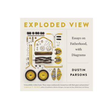 "exploded view" book cover with pieces of a lawn mower 
