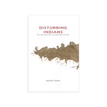 book cover, "Disturbing Indians: The Archaeology of Southern Fiction." Light brown shape on white background