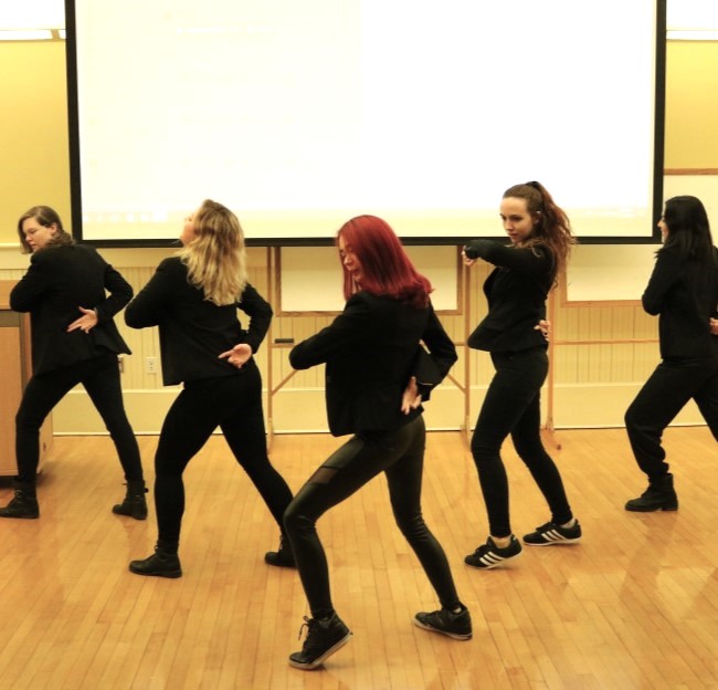 image of students dancing to k-pop tunes