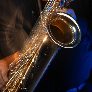 artistic image of saxophone