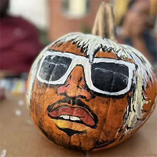 Painted pumpkin