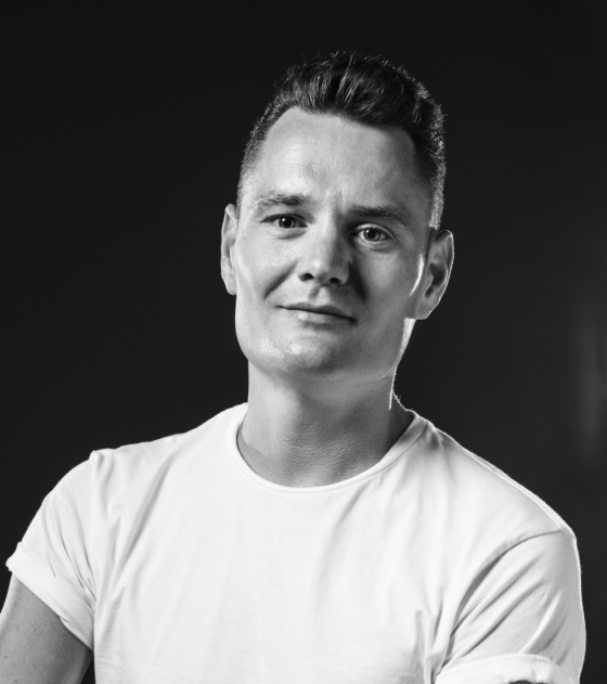 black and white photo of Maarten Zwiers