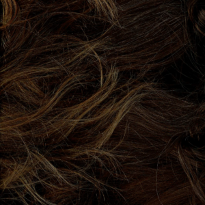 dark tousled hair