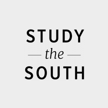 "Study the South" black logo type