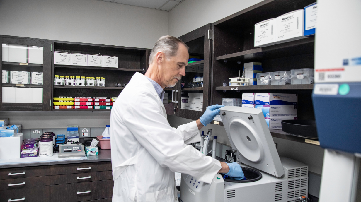 NCCRE researcher studying drug interactions.