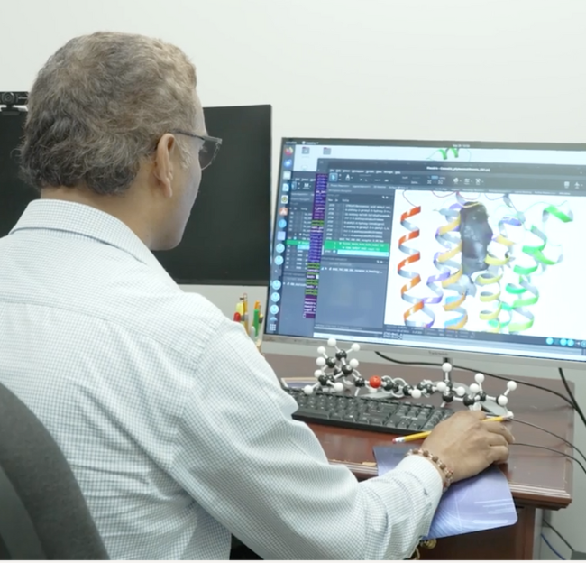 Dr. Pandy looking at drug interaction studies
