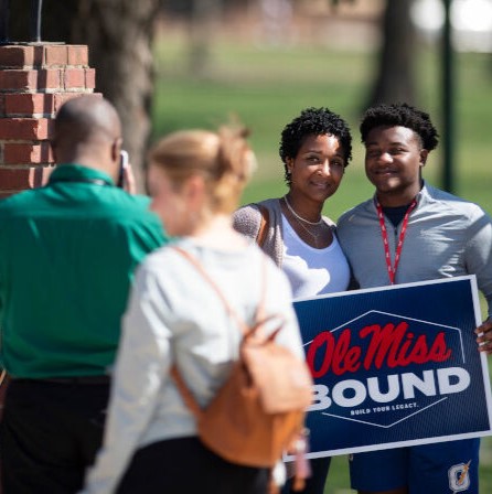 Image of students who are Ole Miss Bound