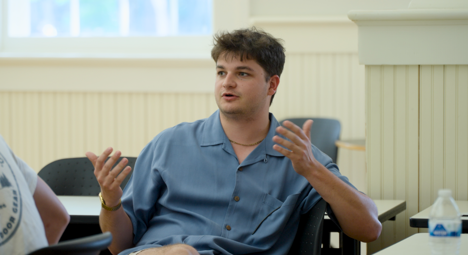 Croft student presenting at Croft's Three Minute Thesis