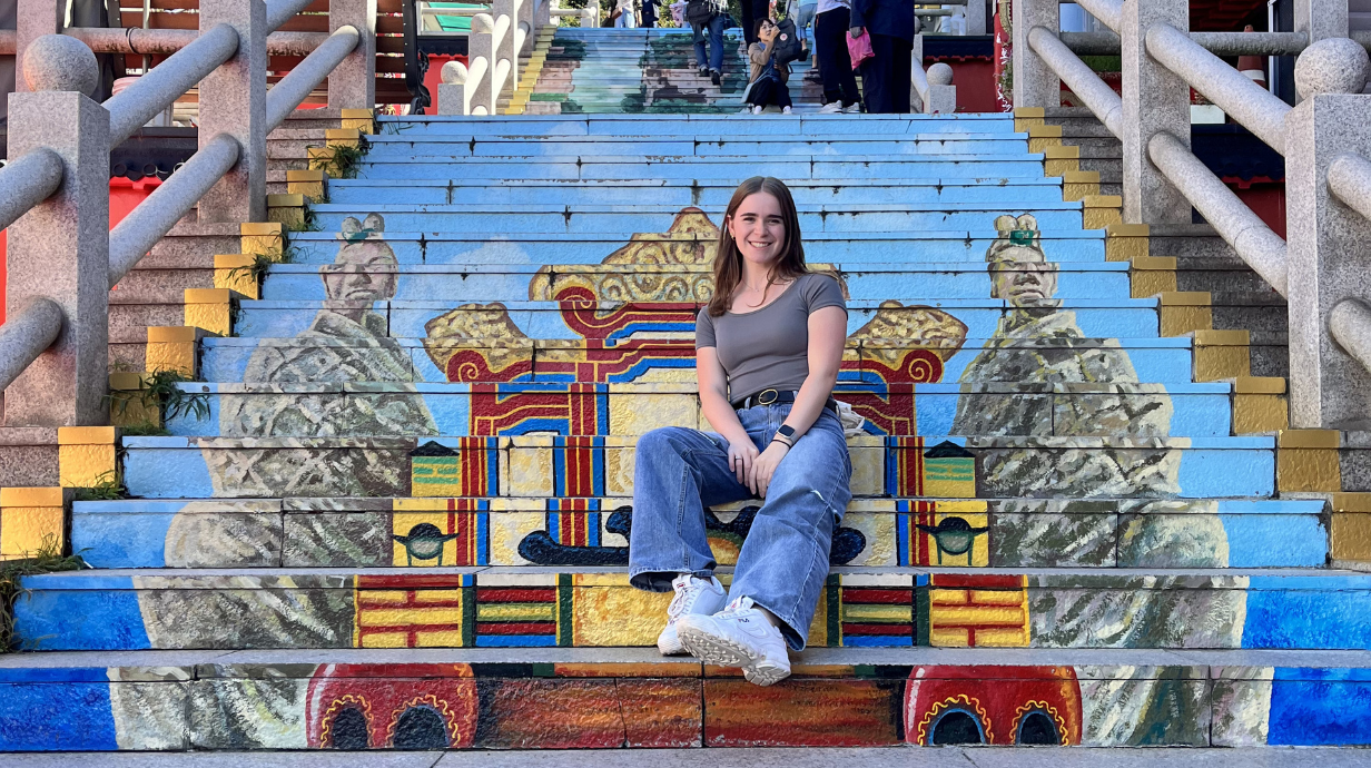 Croft student studying abroad