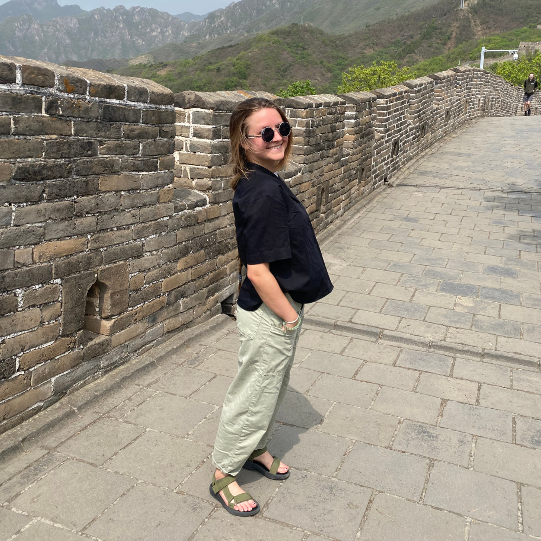 Croft student at the Great Wall of China