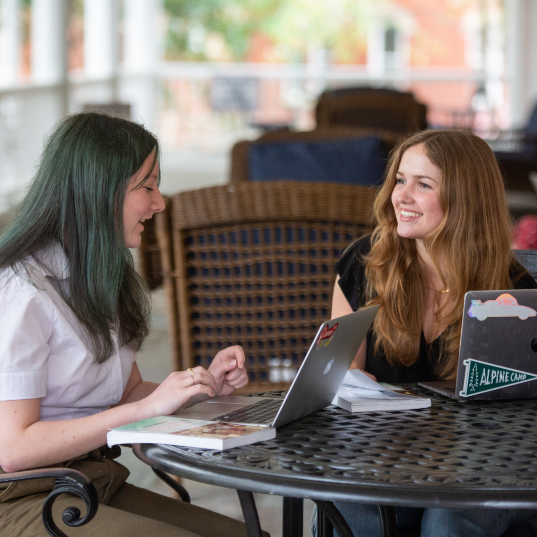 Croft students on porch