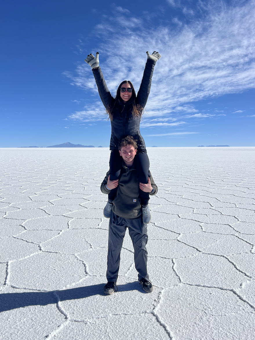 Two students in Bolivia