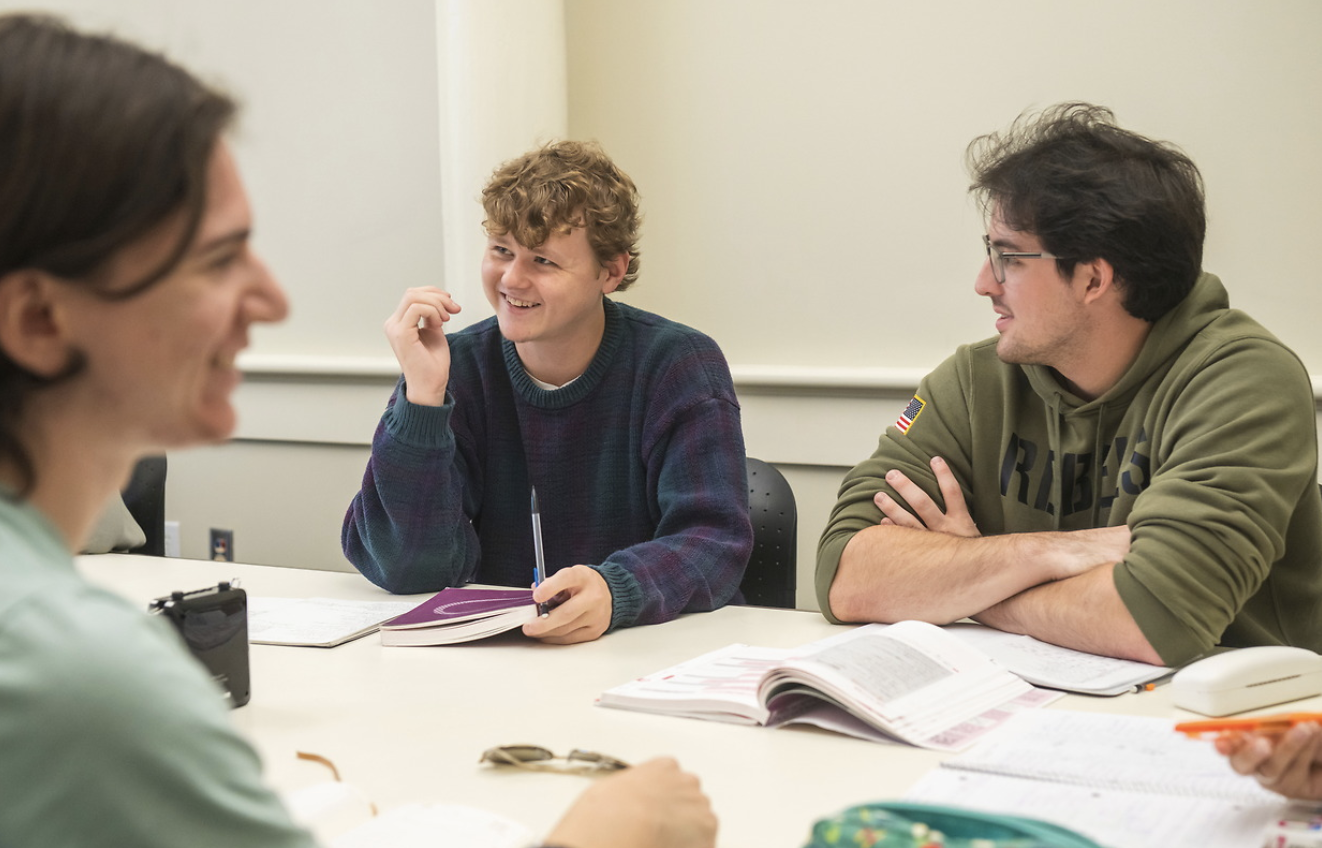 Croft students smiling in class
