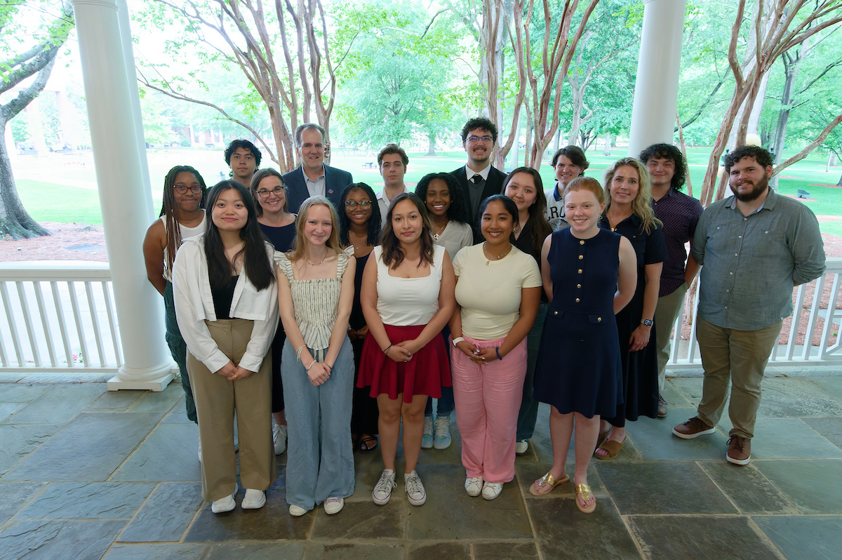 Group of students standing outside of Croft