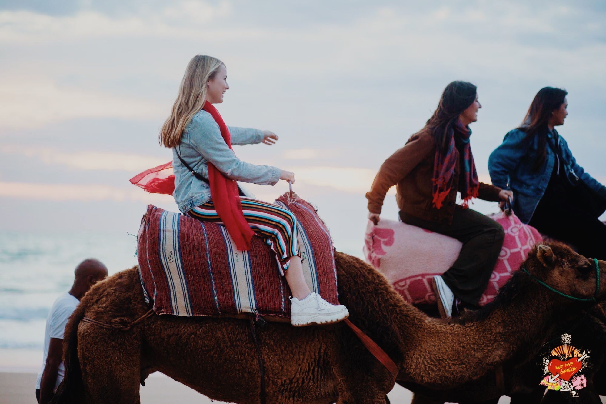 Study Abroad Female Student Camel Ride