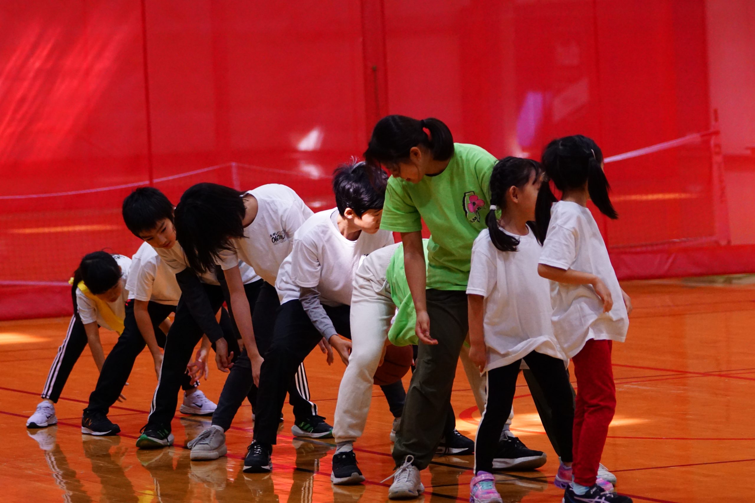 Japanese students participate in sports day