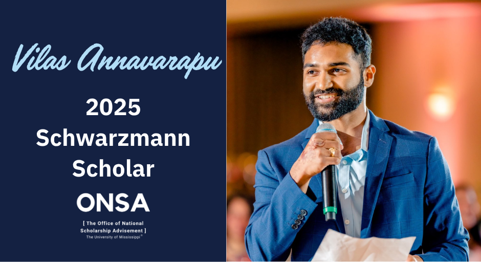2025 Schwarzmann Scholar: Vilas Annavarapu