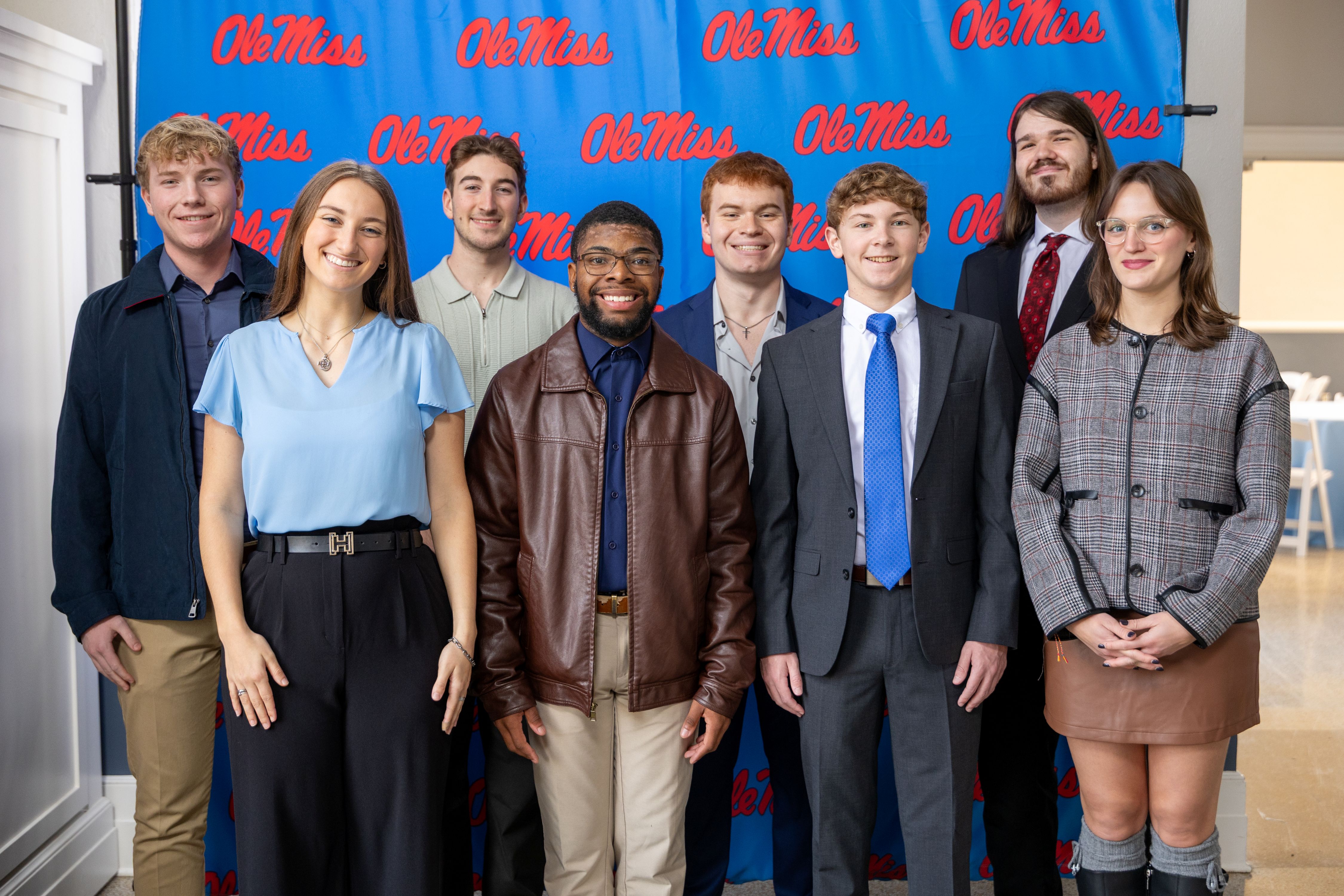 Stamps winners pose for a group photo