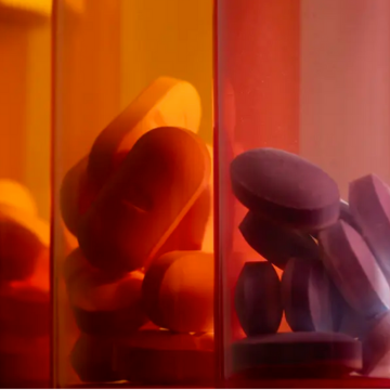 Photo of pill bottles.