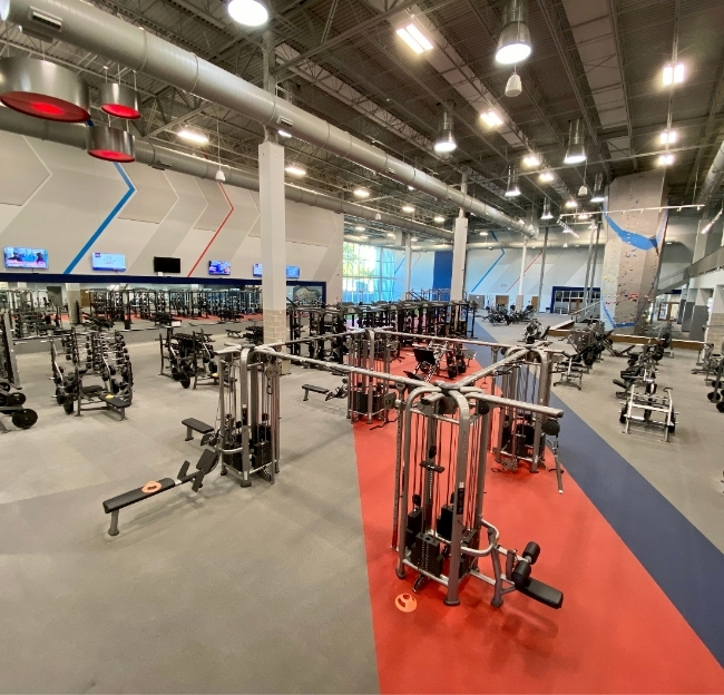 South campus recreation center fitness equipment.