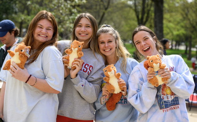 Students smiling