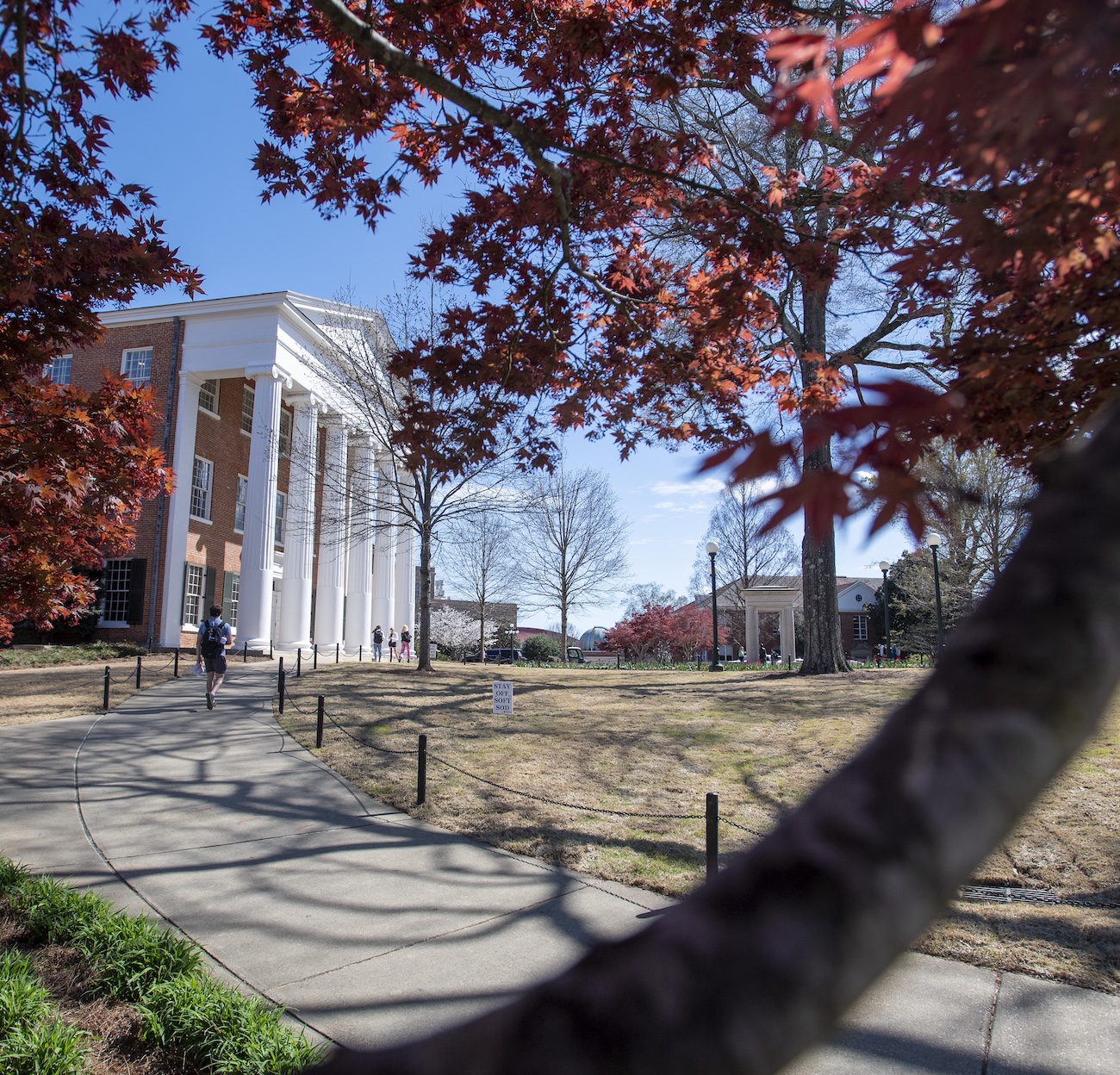 Campus buildings on a fall day