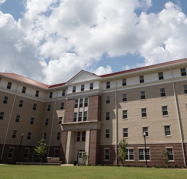 Photo of the outside of residence hall two