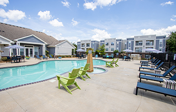 Image of the seimming pool at revel oxford