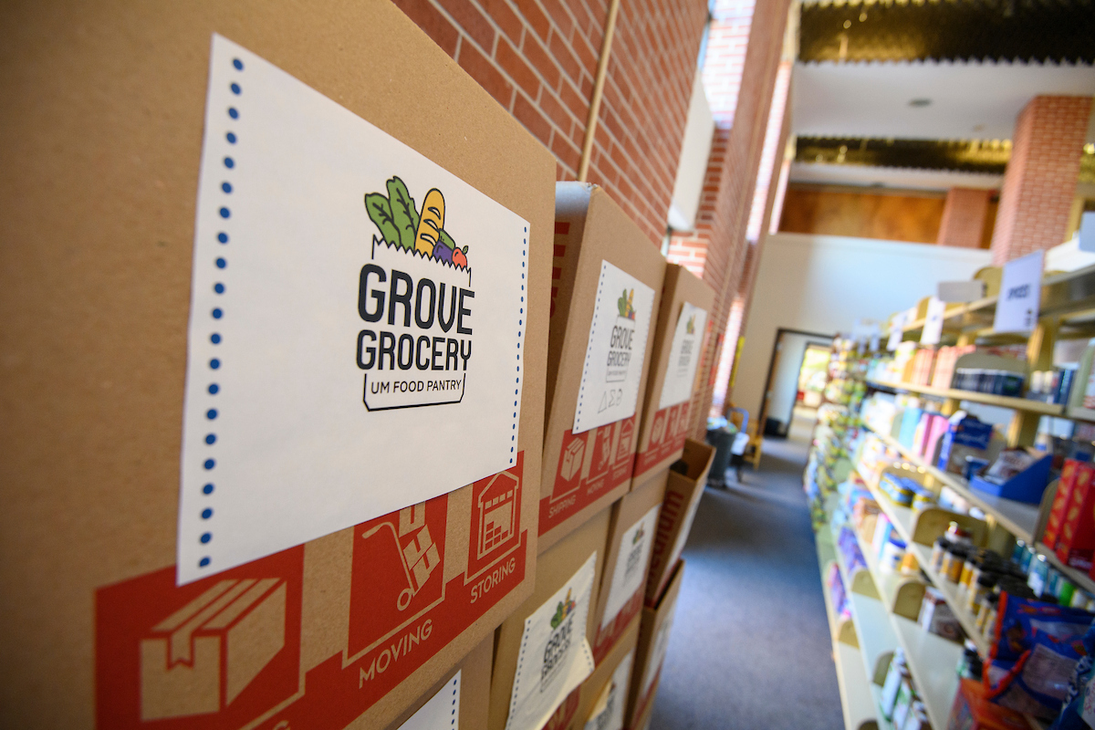 Grove Grocery sign 