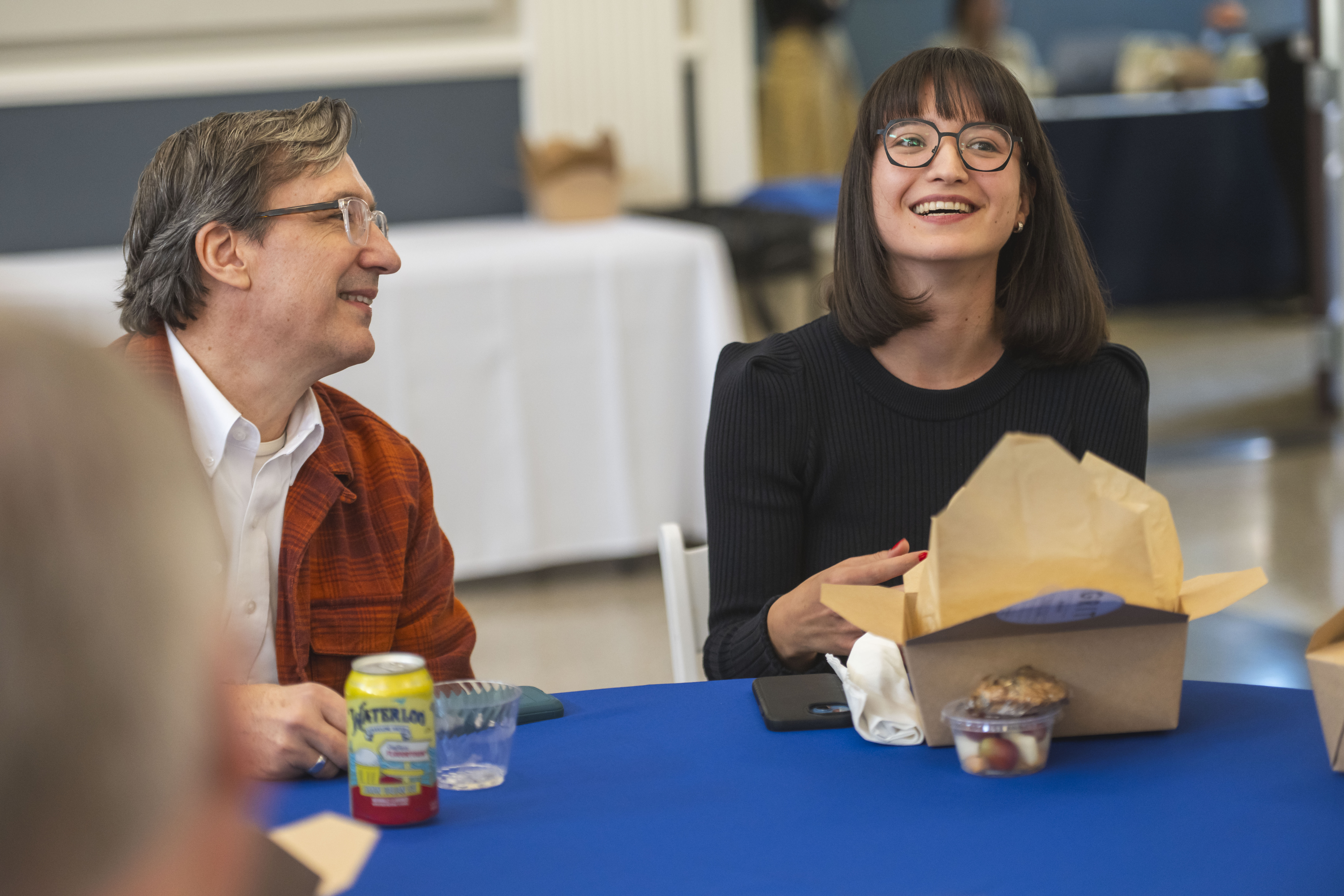Participants laughing at a CETL workshop