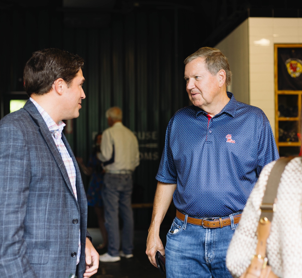 Brett Barefoot mingles at the Family Leadership Council fall reception