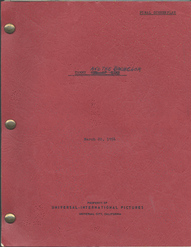 Screenplay for Universal-International Pictures 'Tammy and the Bachelor' dated 20 March 1956.